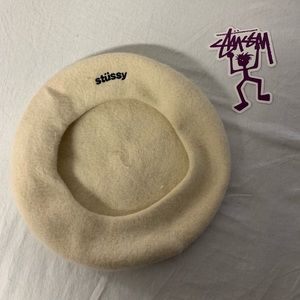 Stussy Beret Hat + Sticker